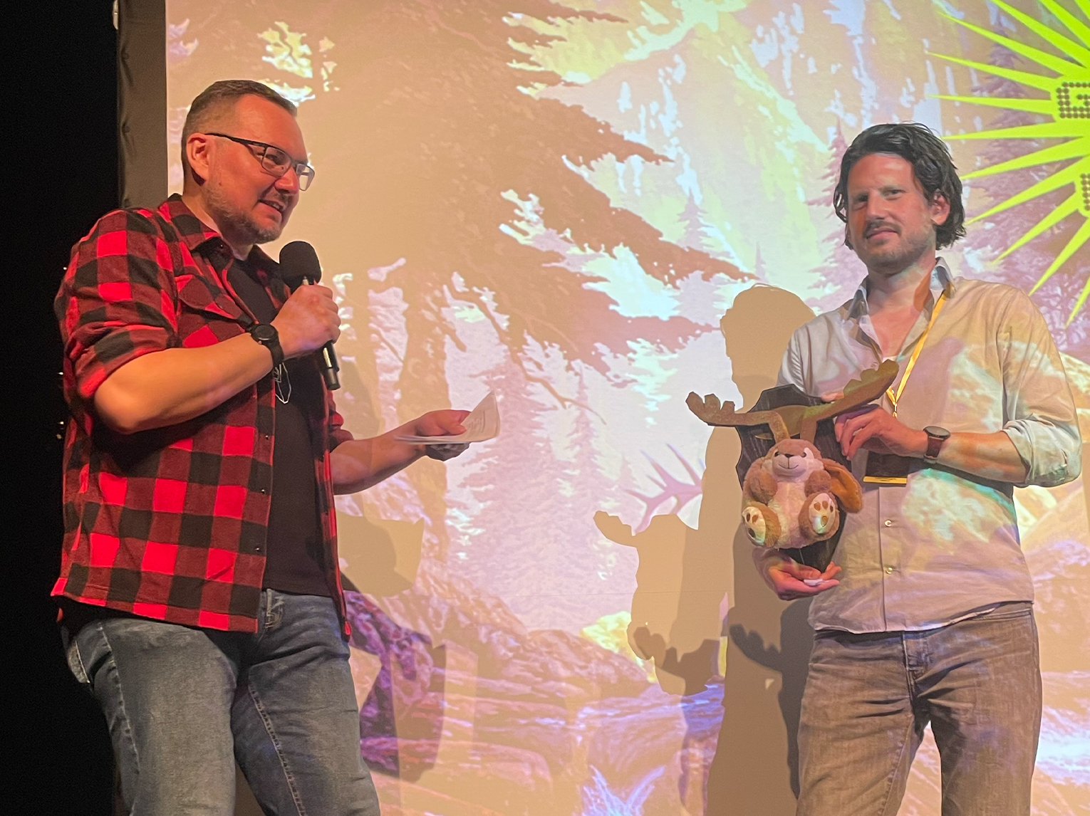 Event Moderation des Filmfestivals "Zum Goldenen Hirsch - der Gro&szlig;e Endhirsch&ldquo;